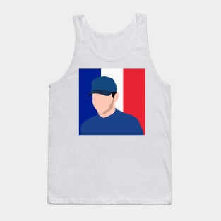 Esteban Ocon Face Art - Flag Edition Tank Top